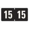 Yearly End Tab File Folder Labels, 15, 0.75 x 1.5, Black, 500/Roll