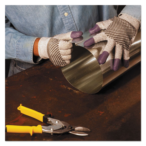 G60 Purple Nitrile Gloves, 250mm Length, X-Large/Size 10, Black/White, 12 Pairs/Carton