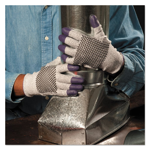G60 Purple Nitrile Gloves, 250mm Length, X-Large/Size 10, Black/White, 12 Pairs/Carton