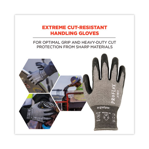 ProFlex 7072 ANSI A7 Nitrile-Coated CR Gloves, Gray, X-Large, Pair
