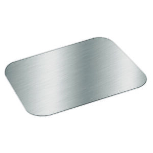 Foil Laminated Board Lid for Take Out Containers, 6.25 x 8.37, White/Silver, Paper, 500/Carton