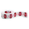 A-Z Color-Coded End Tab Filing Labels, L, 1 x 1.25, White, 500/Roll