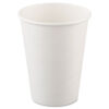 Single-Sided Poly Paper Hot Cups, 12 oz, White, 50/Bag, 20 Bags/Carton