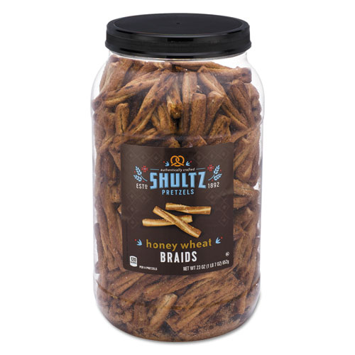 Office Snax Honey Wheat Braided Pretzels