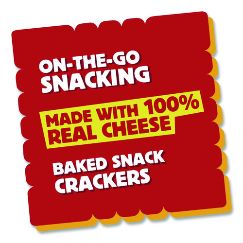 Baked Snack Crackers, Extra Toasty Crackers, 1 oz Bag, 12/Box