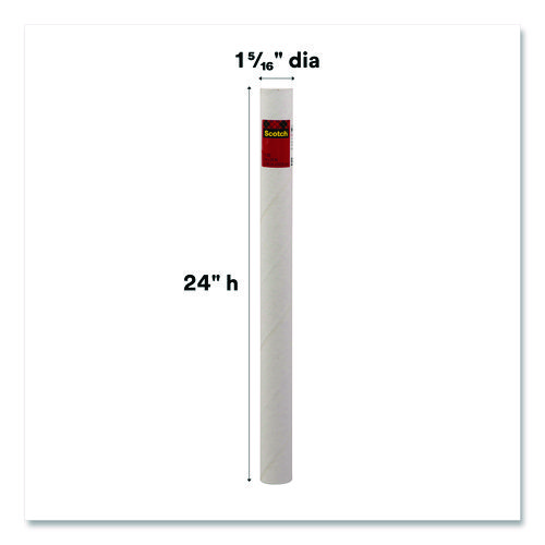 Mailing Tube, 24" Long, 2" Diameter, White