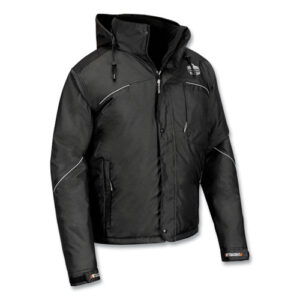 N-Ferno 6467 Winter Work Jacket with 300D Polyester Shell, 3X-Large, Black