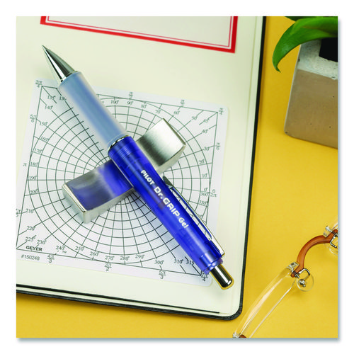 Dr. Grip Gel Pen, Retractable, Fine 0.7 mm, Black Ink, Translucent Purple Barrel