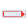 Stake Sign, 6 x 17, Blank White with Printed Red Arrow