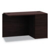 10700 Series Full Right Pedestal Return, 48w x 24d x 29.5h, Mahogany