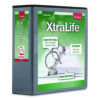 XtraLife ClearVue Non-Stick Slant-D Ring Binder, 3 Rings, 4" Capacity, 11 x 8.5, Black