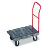 Heavy-Duty Platform Truck Cart, 2,000 lb Capacity, 24 x 48 Platform, Black