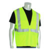 ANSI Class 2 Four Pocket Zipper Safety Vest, Polyester Mesh, 4X-Large, Hi-Viz Lime Yellow
