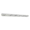 Nail Head Wall Coat Rack, Six Hooks, Metal, 36w x 2.75d x 2h, Satin