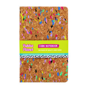 Soft Cover Eco Notebook, 1-Subject, Medium/College Rule, Cork/Multicolor Cover, (96) 8.27 x 5.24 Sheets