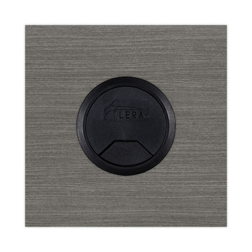 Alera Valencia Series Reversible Return/Bridge Shell, 47.25w x 23.63d x 29.5h, Gray