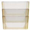 Wall File, 3 Sections, Legal Size, 16" x 4" x 14", Smoke, 3/Set