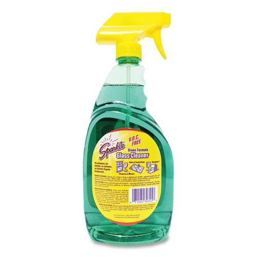 Green Formula Glass Cleaner, 33.8 oz Bottle, 12/Carton - Image 3