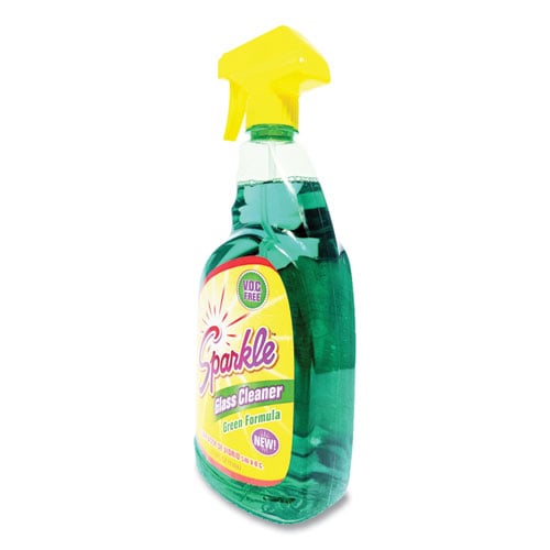 Green Formula Glass Cleaner, 33.8 oz Bottle, 12/Carton - Image 5