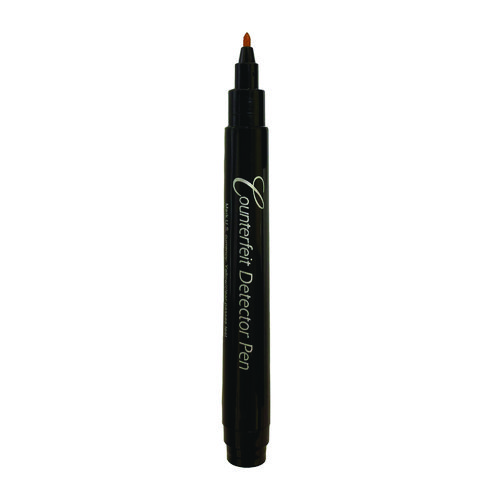 Counterfeit Bill Detector Marker Pen, 3 x 7.25 x 0.6, Black, 50/Pack