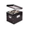File Box, Letter Files, 11.75" x 9.75" x 9.5", Black