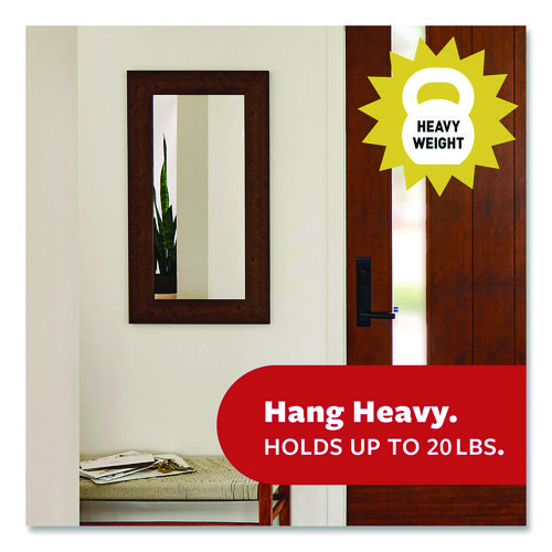 Picture Hanging Strips, X-Large, Removable, Holds up to 20 lbs per 4 Pairs, 8 Pairs/Pack