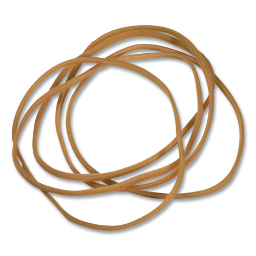 Rubber Bands, Size 18, 0.04" Gauge, Beige, 1 lb Box, 1,600/Pack