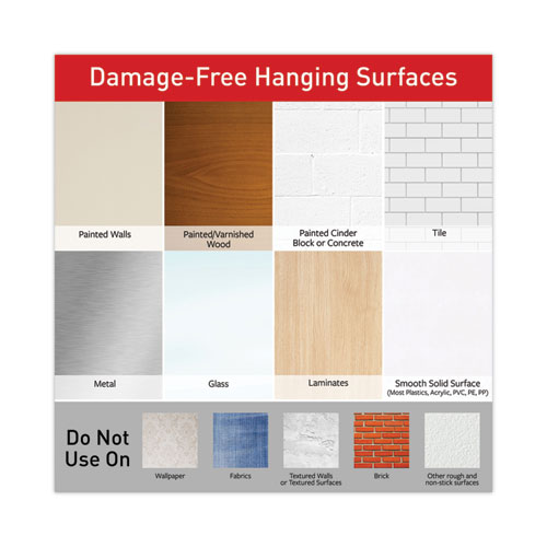 Picture Hanging Strips Big Pack, Removable, (4) Small, (6) Medium, (8) Large, White, 18 Pairs/Pack