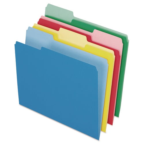 Pendaflex 1/3 Tab Cut Letter Recycled Top Tab File Folder