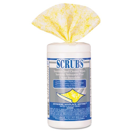 SCRUBS Stainless Steel Cleaner Wipes