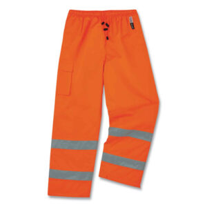 GloWear 8925 Class E Hi-Vis Thermal Pants, Small, Orange
