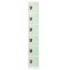 Steel Storage Locker, 6 Compartment, 12 x 12 x 72, Misty Green