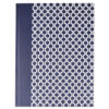 Casebound Hardcover Notebook, 1-Subject, Wide/Legal Rule, Dark Blue/White Cover, (150) 10.25 x 7.63 Sheets