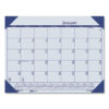 EcoTones Recycled Monthly Desk Pad Calendar, 22 x 17, Ocean Blue Sheets/Corners, Black Binding, 12-Month (Jan-Dec): 2025