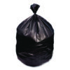 High-Density Waste Can Liners, 33 gal, 16 mic, 33 x 40, Black, Roll, 250/Carton