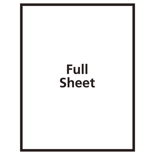 Avery Sticker Project Paper Laser/Inkjet Multipurpose Labels, 11 x 8.5, Glossy Clear, 1 Label/Sheet, 7 Sheets/Pack