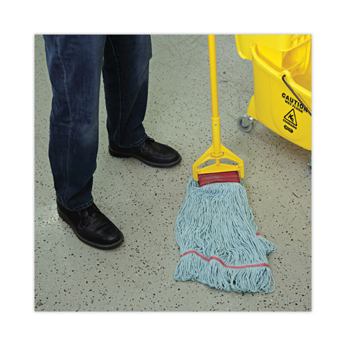 EchoMop with Looped-End Wet Head, Synthetic/Cotton, Large, Blue