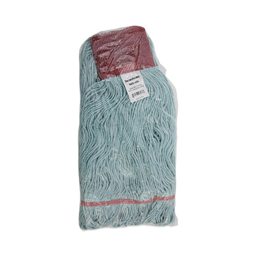 EchoMop with Looped-End Wet Head, Synthetic/Cotton, Large, Blue