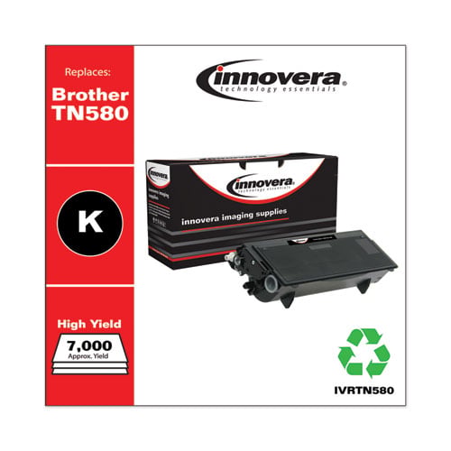 Remanufactured Black High-Yield Toner, Replacement for TN580, 7,000 Page-Yield