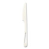 Cutlery Dispenser Refills, Knife, Plastic, White, 100/Bag, 10 Bags/Carton