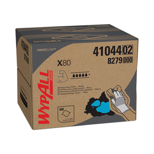 Wypall PowerClean X80 Heavy Duty Cloths - Brag Box