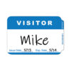 Self-Adhesive Name Badges, Hello My Name Is, Blue, 3.5 x 2.25, 100/BX