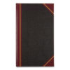 Texthide Record Book, 1-Subject, Medium/College Rule, Black/Burgundy Cover, (500) 14 x 8.5 Sheets
