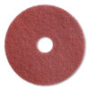 Twister Floor Pad, 17" Diameter, Red, 2/Carton