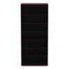 Alera Valencia Series Square Corner Bookcase, Seven-Shelf, 35.63w x 11.81d x 83.86h, Mahogany