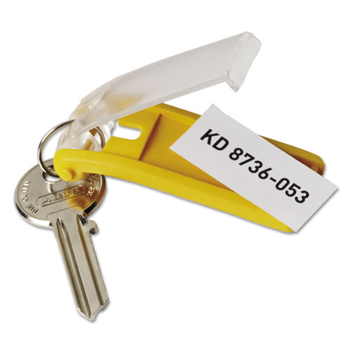 Tags for Locking Key Cabinets, Plastic, 1.13 x 2.75, Dark Blue, 6/Pack