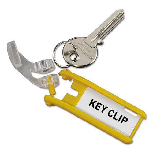 Tags for Locking Key Cabinets, Plastic, 1.13 x 2.75, Dark Blue, 6/Pack