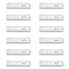 Clear Flexible Acrylic Ruler, Standard/Metric, 6" (15 cm) Long, Clear, 12/Box