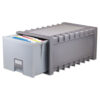 Archive Storage Drawers, Letter Files, 15.25" x 24" x 11.5", Gray