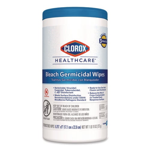 Clorox Healthcare Bleach Germicidal Wipes